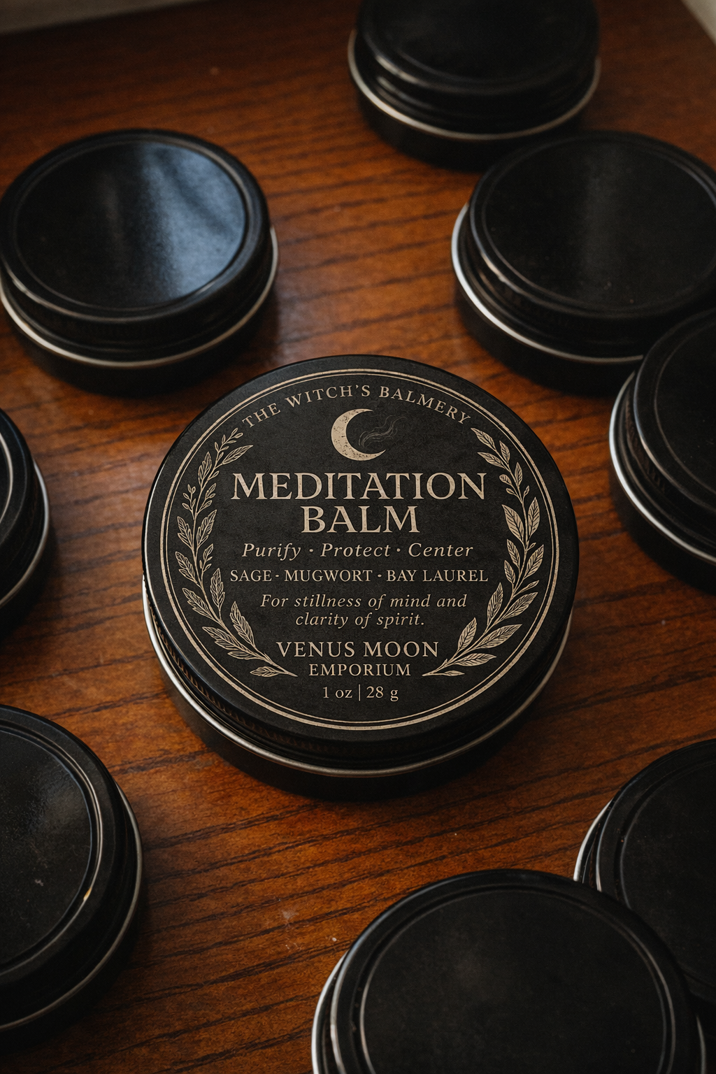 MEDITATION BALM - White Sage, Mugwort and Bay Laurel