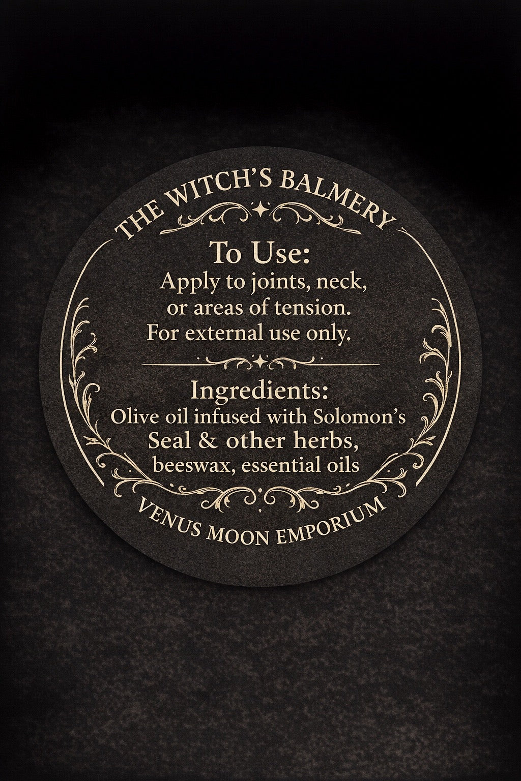 Witch’s Wrath — Herbal Pain Balm with Solomon’s Seal