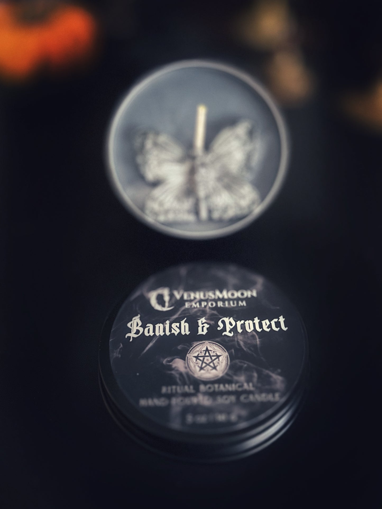 BANISH + PROTECT Spelled Candle