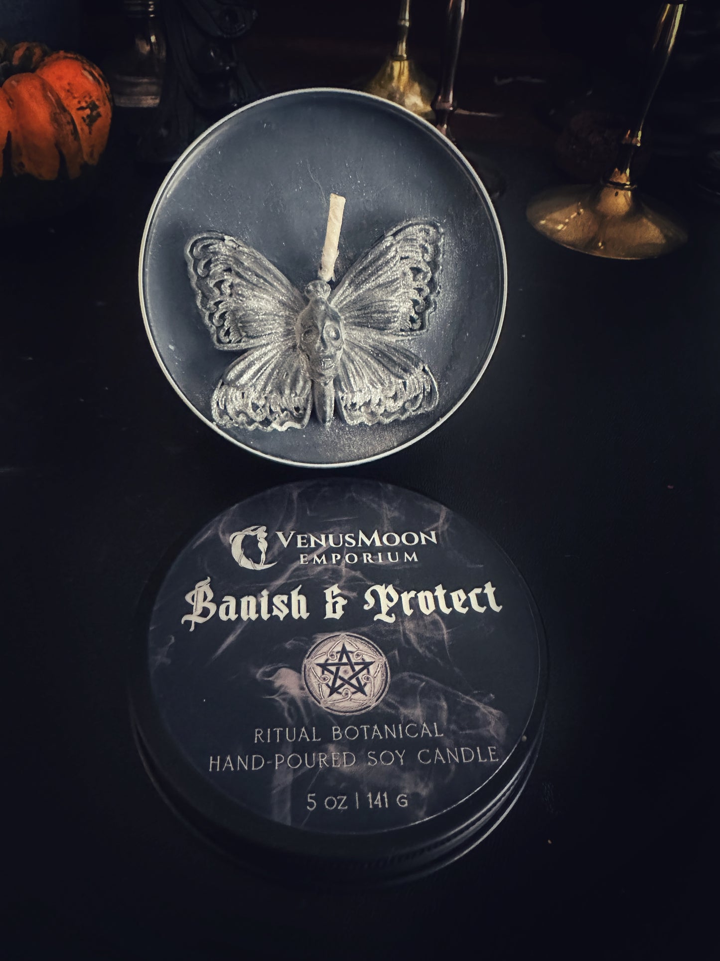 BANISH + PROTECT Spelled Candle