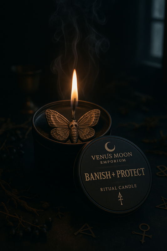 BANISH + PROTECT Spelled Candle
