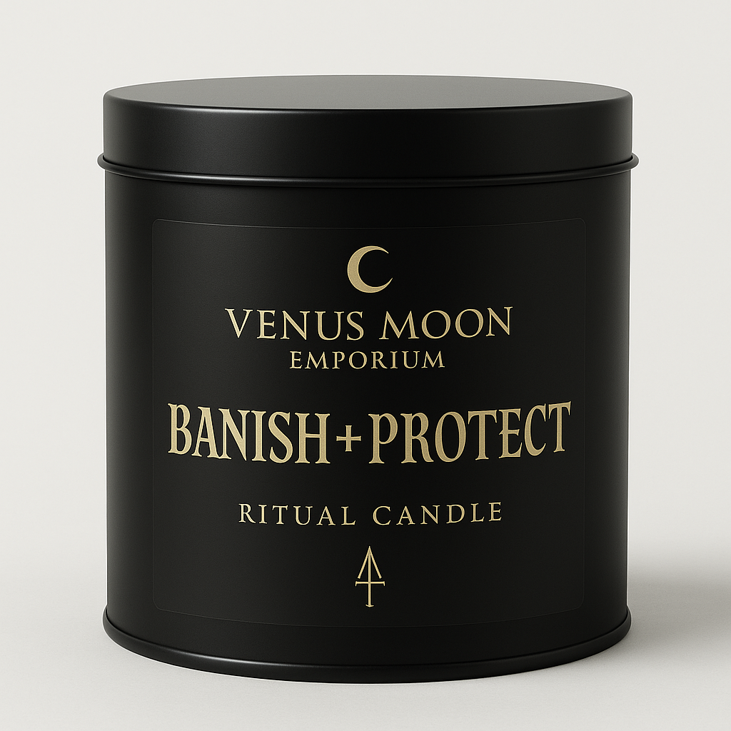 BANISH + PROTECT Spelled Candle