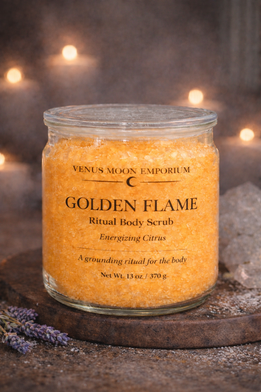 GOLDEN FLAME - Ritual Body Scrub, Energizing Orange Citrus